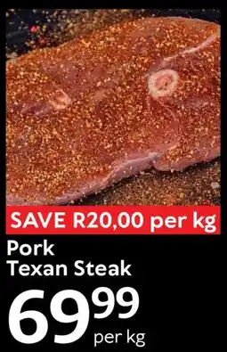 Oxford Freshmarket Pork Texan Steak offer