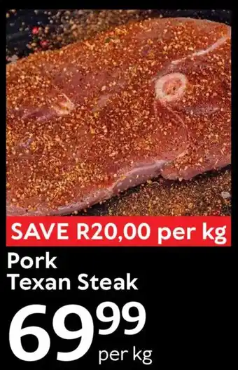 Oxford Freshmarket Pork Texan Steak offer