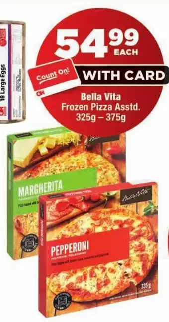 Bella Vita Frozen Pizza Assorted