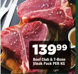 OK Foods Beef Club & T-Bone Steak Pack offer