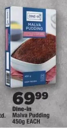OK Foods Dine-in Malva Pudding offer