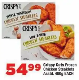 OK Foods Crispy Cuts Frozen Chicken Steaklets Assorted offer