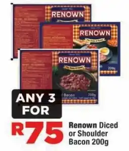 OK Foods Renown Diced or Shoulder Bacon offer