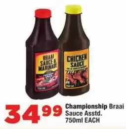 OK Foods Championship Braai Sauce Assorted offer