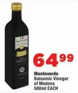 OK Foods Monteverde Balsamic Vinegar of Modena offer