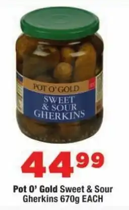 OK Foods Pot O' Gold Sweet & Sour Gherkins offer