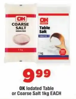 OK Foods OK Iodated Table or Coarse Salt offer