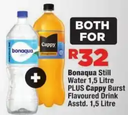 OK Foods Bonaqua Still Water PLUS Cappy Burst Flavoured Drink offer
