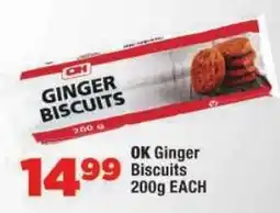 OK Foods OK Ginger Biscuits offer