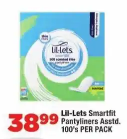 OK Foods Lil-Lets Smartfit Pantyliners Assorted offer