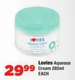 OK Foods Lovies Aqueous Cream offer
