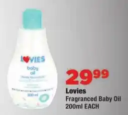 OK Foods Lovies Fragranced Baby Oil offer