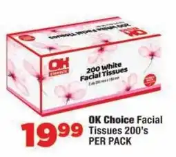 OK Foods OK Choice Facial Tissues 200's offer