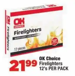 OK Foods OK Choice Firelighters offer