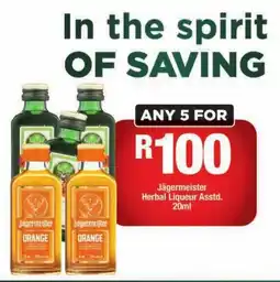 OK Liquor Jägermeister Herbal Liqueur Asstd. offer
