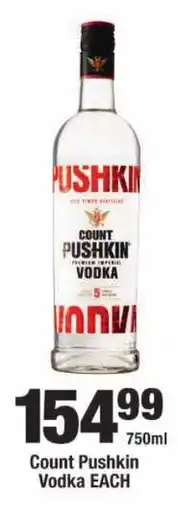 OK Liquor Count Pushkin Vodka offer
