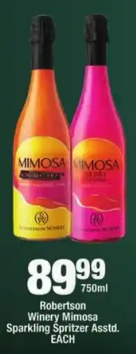 OK Liquor Robertson Winery Mimosa Sparkling Spritzer Assorted offer