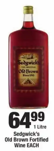 OK Liquor Sedgwick's Old Brown Fortified Wine offer