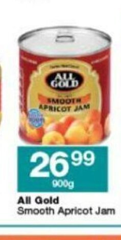 Checkers All Gold Smooth Apricot Jam 900g offer