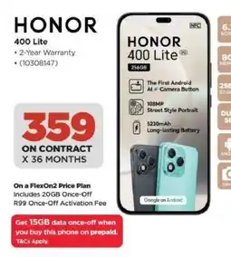 HiFi Corp HONOR 400 Lite offer