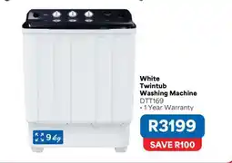 OK Furniture White Twintub Washing Machine offer