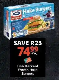 Checkers Sea Harvest Frozen Hake Burgers offer