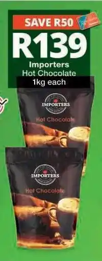 Checkers Importers Hot Chocolate offer