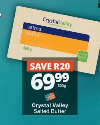 Checkers CRYSTAL VALLEY SALTED BUTTER offer