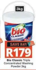 Checkers Bio Classic Triple Concentrated Washing Powder 3kg offer