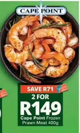 Checkers Cape Point Frozen Prawn Meat 400g offer