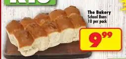Shoprite THE BAKERY SCHOOL BUNS 10 per pack offer
