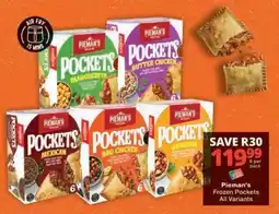 Checkers Pieman's Frozen Pockets All Variants offer