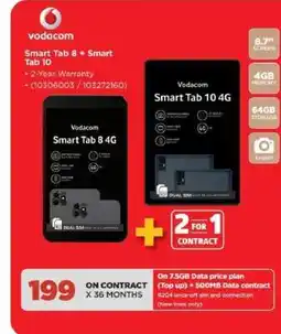 HiFi Corp Vodacom Smart Tab 8 + Smart Tab 10 offer