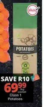 Checkers CLASS 1 POTATOES offer