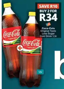 Checkers Coca-Cola Original Taste Less Sugar Cold Drink offer