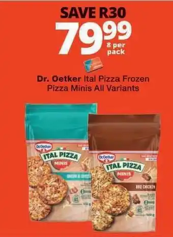 Dr. Oetker Ital Pizza Frozen Pizza Minis All Variants