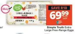 Checkers Simple Truth Extra Large Free-Range Eggs offer