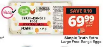 Checkers Simple Truth Extra Large Free-Range Eggs offer