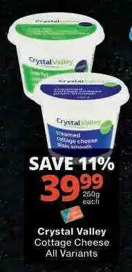 Checkers Crystal Valley Cottage Cheese offer