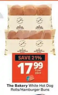 Checkers The Bakery White Hot Dog Rolls/Hamburger Buns offer