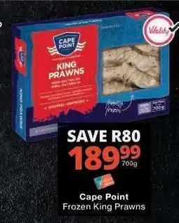 Checkers Cape Point Frozen King Prawns offer