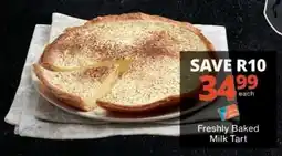 Checkers Freshly Baked Milk Tart offer