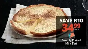 Checkers Freshly Baked Milk Tart offer
