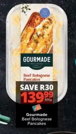 Checkers Gourmade Beef Bolognese Pancakes offer
