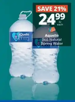 Checkers aQuellé Still Natural Spring Water offer