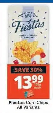 Checkers FIESTAS CORN CHIPS offer