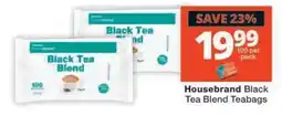 Checkers Housebrand Black Tea Blend Teabags offer