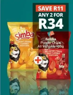 Checkers SIMBA POTATO CHIPS offer