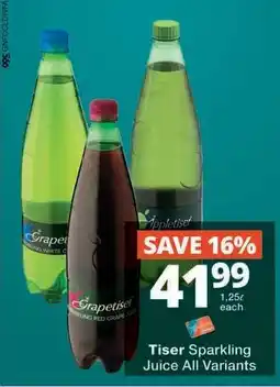 Checkers Tiser Sparkling Juice All Variants offer