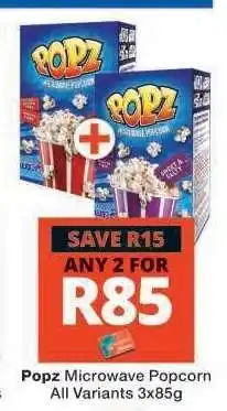Checkers POPZ Microwave Popcorn offer